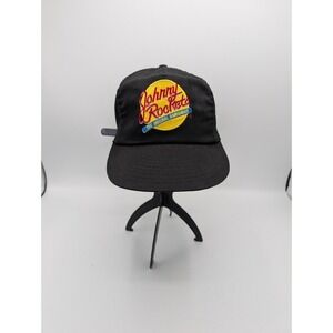 Johnny‎ Rockets Embroidered Logo Adjustable Baseball Hat Leather Strap